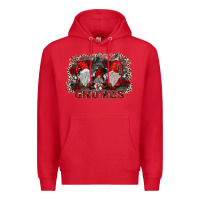 Red chillin with my gnomies Premium Hoodie - SublimationCraftShop