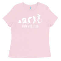 Bubblegum Pink alien evolution Ladies Tee - artisFamous