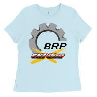 Baby Blue brp ski doo Ladies Tee - artisFamous