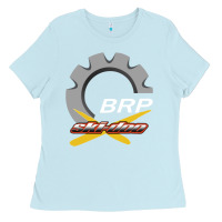 Baby Blue brp ski doo Ladies Tee - artisFamous