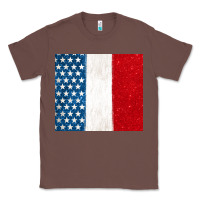 Chestnut custom text american flag(used font 'doctrin Classic Tee - Jasminsmagicworld