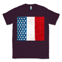 Plum custom text american flag(used font 'doctrin Classic Tee - Jasminsmagicworld