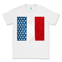 White custom text american flag(used font 'doctrin Classic Tee - Jasminsmagicworld