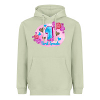 Matcha back to school flowers first grade 3200x2400 Heavyweight Hoodie - AdoDesignShop