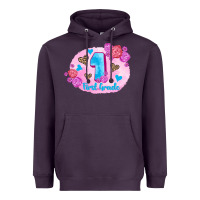 Plum back to school flowers first grade 3200x2400 Heavyweight Hoodie - AdoDesignShop