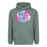 Sage back to school flowers first grade 3200x2400 Heavyweight Hoodie - AdoDesignShop