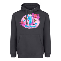 Smoke back to school flowers first grade 3200x2400 Heavyweight Hoodie - AdoDesignShop