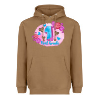 Toasted Coconut back to school flowers first grade 3200x2400 Heavyweight Hoodie - AdoDesignShop