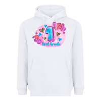 White back to school flowers first grade 3200x2400 Heavyweight Hoodie - AdoDesignShop