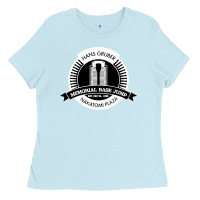 Baby Blue hans gruber day Ladies Tee - artisFamous