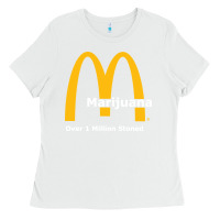White marijuana over 1 million stoned Ladies Tee - artisFamous