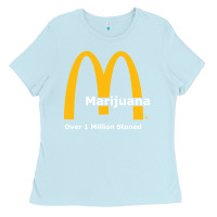 Baby Blue marijuana over 1 million stoned Ladies Tee - artisFamous