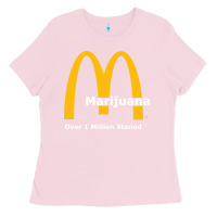 Bubblegum Pink marijuana over 1 million stoned Ladies Tee - artisFamous