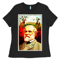 Black lee Confederate General Ladies Tee - artisFamous