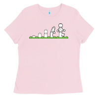 Bubblegum Pink lego Ladies Tee - artisFamous