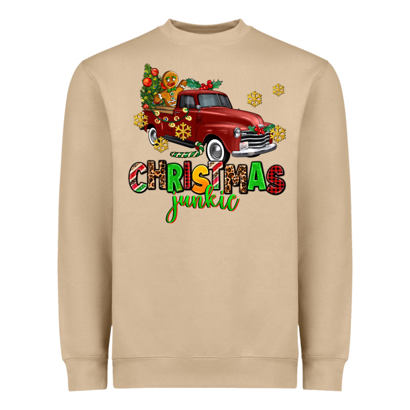 Christmas Junkie Heavyweight Sweatshirt by AdoDesignShop | Teevron