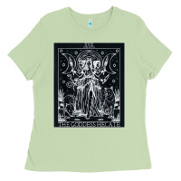 Matcha hecate tarot card triple moon goddess witch wiccan pagan Ladies Tee - artisFamous