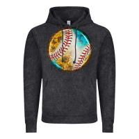 Vintage Black baseball with sunflower round earrings Vintage Hoodie - BundleAndBundleShop
