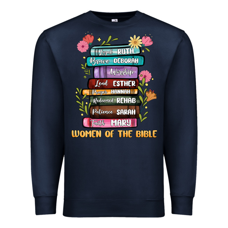 The Original Women Of The Bible Books Full Color Premium Sweatshirt by JahusDesignShop | Teevron