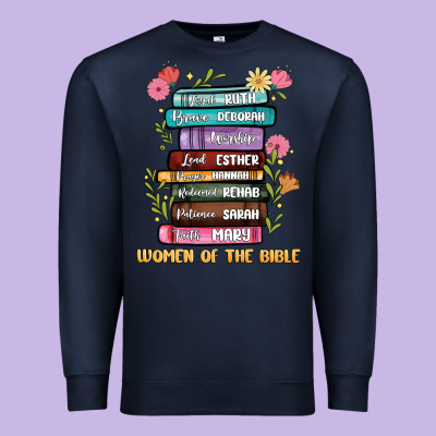 The Original Women Of The Bible Books Full Color Premium Sweatshirt Designed By Jahusdesignshop
