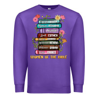 Purple the original women of the bible books full color Premium Sweatshirt - JahusDesignShop