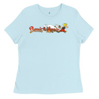 Baby Blue Dennis the Menace funny cartoon movie Ladies Tee - artisFamous
