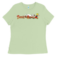 Matcha Dennis the Menace funny cartoon movie Ladies Tee - artisFamous