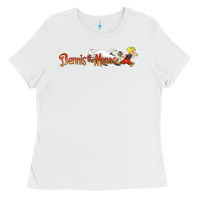 White Dennis the Menace funny cartoon movie Ladies Tee - artisFamous