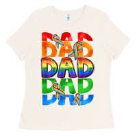 Bone Dad dad dad pride Ladies Tee - CowGirlArtShop