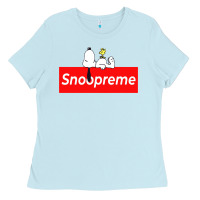 Baby Blue snoopreme Ladies Tee - artisFamous
