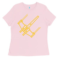 Bubblegum Pink x wing starfighter Ladies Tee - artisFamous