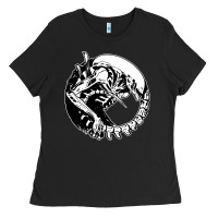 Black xenomorph Ladies Tee - artisFamous