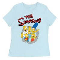Baby Blue the simpsons funny family Ladies Tee - artisFamous