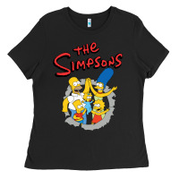 Black the simpsons funny family Ladies Tee - artisFamous