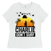 White summer vacation charlie don't surf Ladies Tee - artisFamous