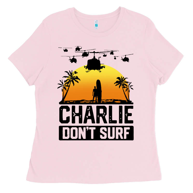 Summer Vacation Charlie Don't Surf Ladies Tee by artisFamous | Teevron