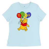 Baby Blue hunny the pooh Ladies Tee - artisFamous