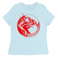 Baby Blue xenomorph Ladies Tee - artisFamous