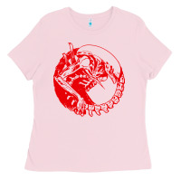 Bubblegum Pink xenomorph Ladies Tee - artisFamous