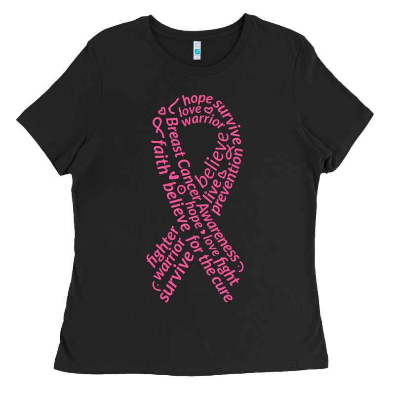 Pink Ribbon Ladies Tee by artisFamous | Teevron