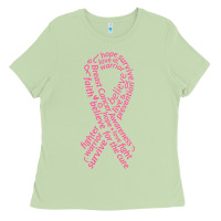 Matcha Pink Ribbon Ladies Tee - artisFamous