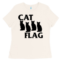 Bone cat flag Ladies Tee - artisFamous