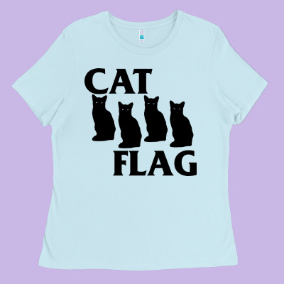 Cat Flag Ladies Tee Designed By Artisfamous