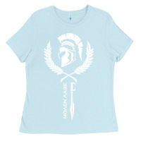 Baby Blue sparta krieger fitness   molon labe Ladies Tee - artisFamous