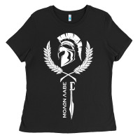 Black sparta krieger fitness   molon labe Ladies Tee - artisFamous