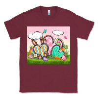 Burgundy easter Classic Tee - CowGirlArtShop