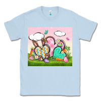 Dusty Blue easter Classic Tee - CowGirlArtShop