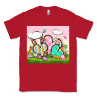 Red easter Classic Tee - CowGirlArtShop
