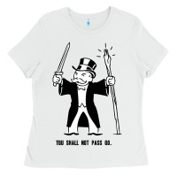 White you shall not pass go Ladies Tee - artisFamous