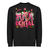 Black pink christmas teeth dental squad Heavyweight Sweatshirt - AdoDesignShop